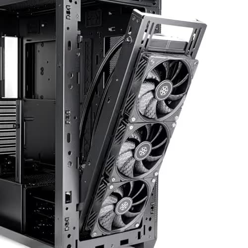 Silverstone SETA H2 ATX Full Tower Black with Mesh Side Panel and USB 3.2 Gen 2 Type-C, USB 2.0 Type-A image