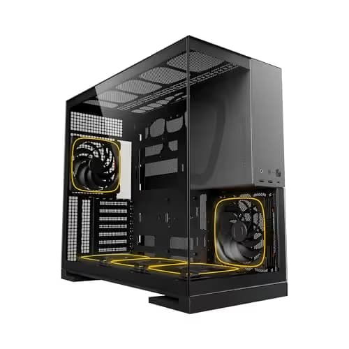 Geometric Future Model 5 ATX Mid Tower Black / Gray Tempered Glass Side Panel image
