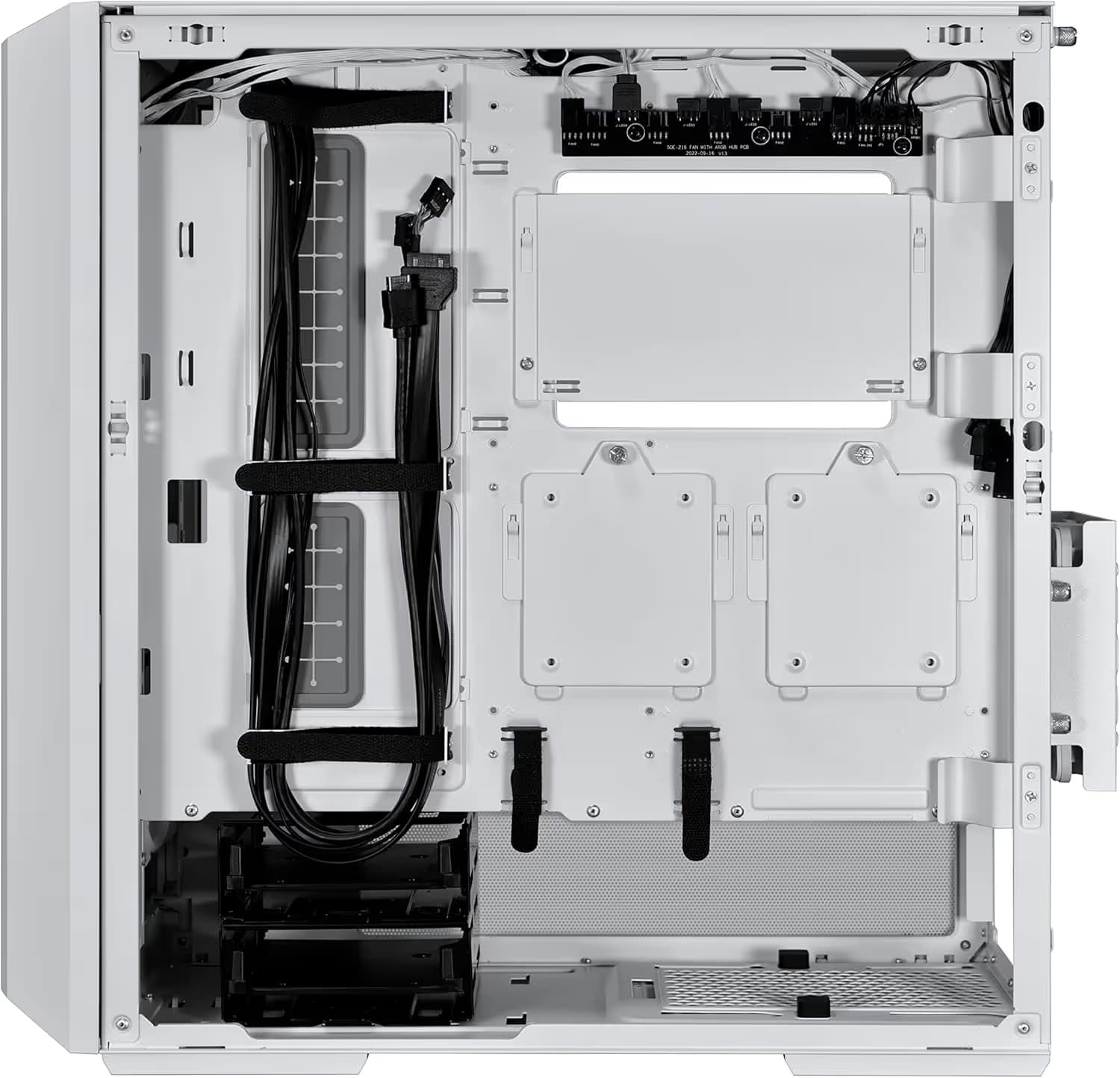 Lian Li LANCOOL 216 EATX Mid Tower White Tempered Glass RGB w/Controller image
