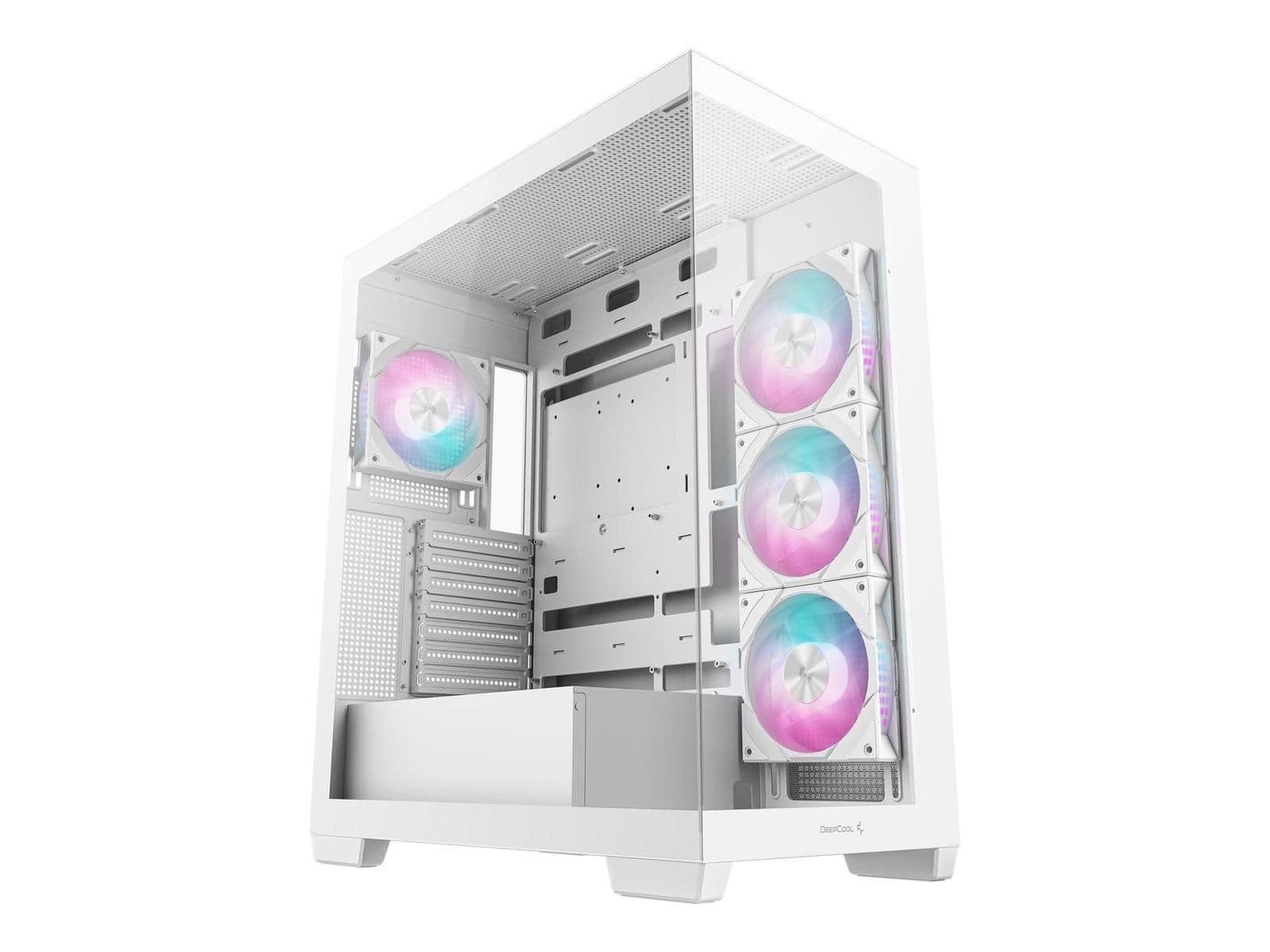 Deepcool CG580 4F ATX Mid Tower White Tempered Glass image