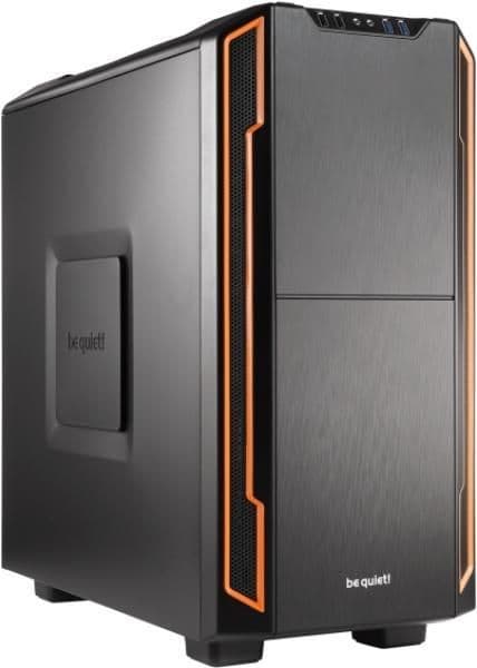 be quiet! Silent Base 600 ATX Mid Tower Black / Orange with USB 3.2 Gen 1 Type-A and USB 2.0 Type-A image