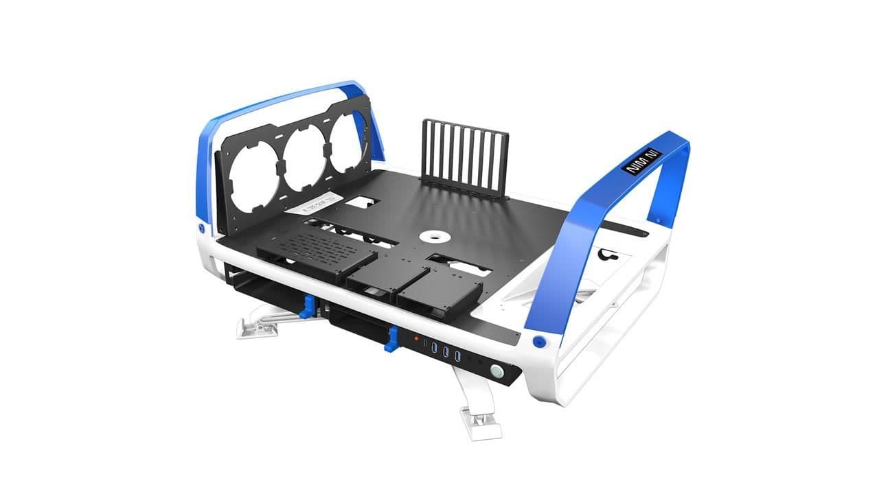 In Win X-Frame 2.0 ATX Test Bench White / Blue USB 3.2 Gen 2 Type-C USB 3.2 Gen 1 Type-A main image