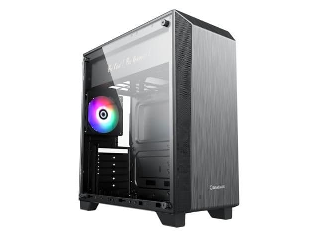 GameMax Nova N5 ATX Mid Tower Black with Tempered Glass Side Panel and USB 3.2 Gen 1 Type-A Front Panel main image