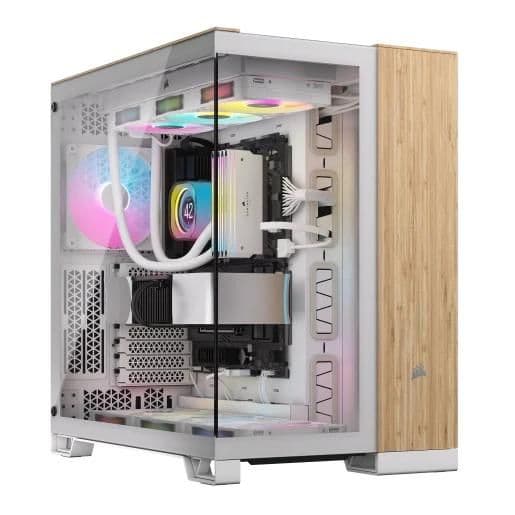 Corsair 6500X ATX Mid Tower White / Brown Tempered Glass image