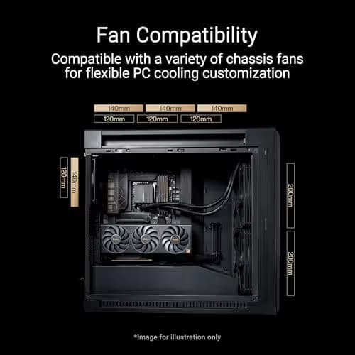 Asus ProArt PA602 Wood Edition ATX Mid Tower Black / Brown Tempered Glass Side Panel image