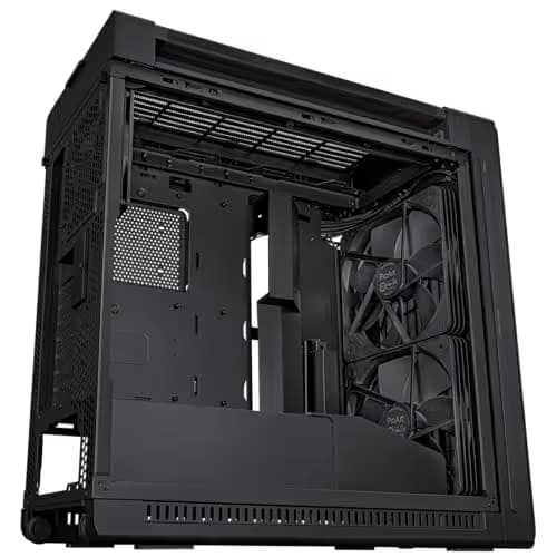 Asus ProArt PA602 Wood Edition ATX Mid Tower Black / Brown Tempered Glass Side Panel image