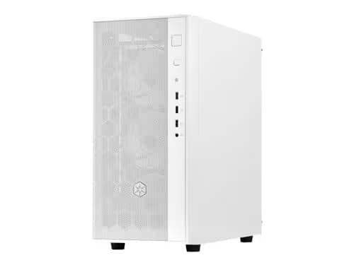 Silverstone FARA R1 PRO ATX Mid Tower White with Tempered Glass Side Panel and USB 3.2 Gen 1 Type-A USB 2.0 Type-A image