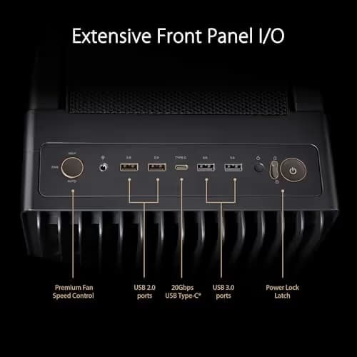 Asus ProArt PA602 ATX Mid Tower Black Tempered Glass Side Panel image