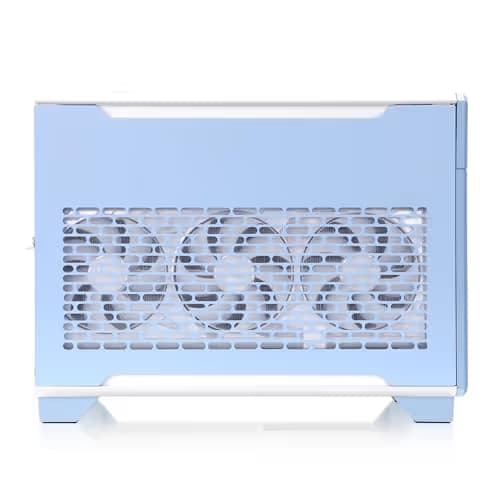 Thermaltake TR100 Mini-ITX Desktop Blue / White Mesh Side Panel, USB 3.2 Gen 2 Type-C, USB 3.2 Gen 1 Type-A image