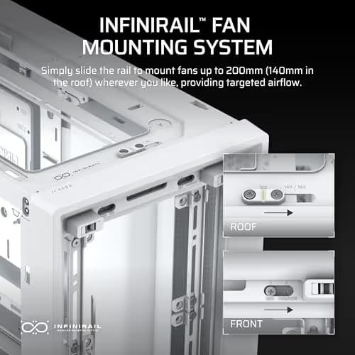Corsair FRAME 4000D Modular Mid-Tower PC ATX Case - White image