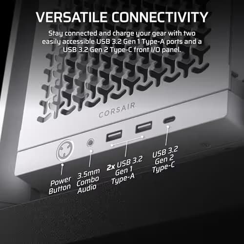 Corsair FRAME 4000D Modular Mid-Tower PC ATX Case - White image