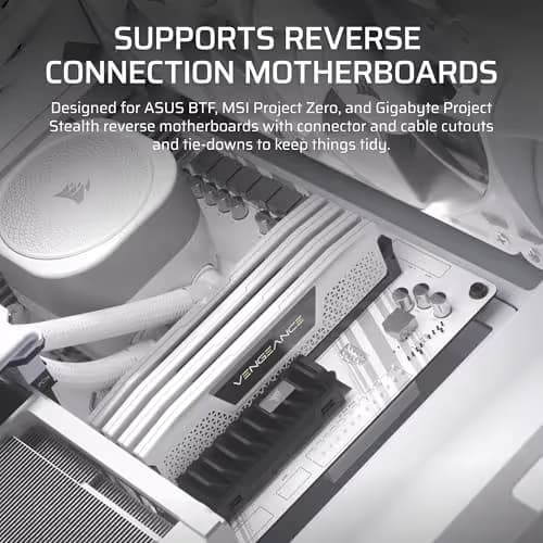 Corsair FRAME 4000D Modular Mid-Tower PC ATX Case - White image