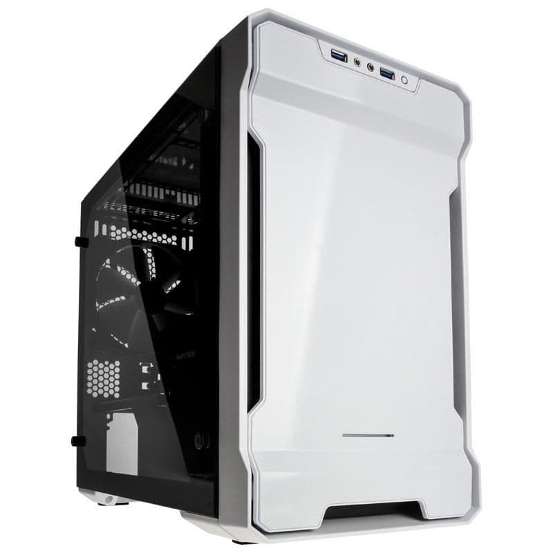Phanteks Enthoo EVOLV ITX TG Mini-ITX Desktop White Tinted Tempered Glass Side Panel main image