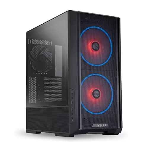 Lian Li LANCOOL 216 EATX Mid Tower Black Tempered Glass Side Panel RGB w/Controller image