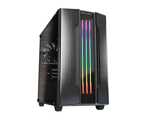 Cougar Gemini M MicroATX Mini Tower Black Tempered Glass Side Panel image