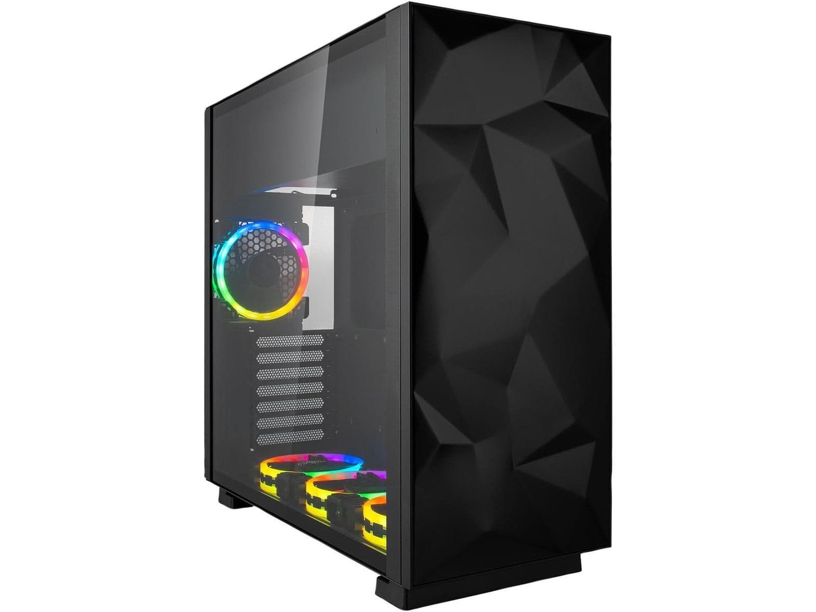 Rosewill PRISM S ATX Mid Tower Black with Tempered Glass Side Panel and USB 3.2 Gen 1 Type-A image