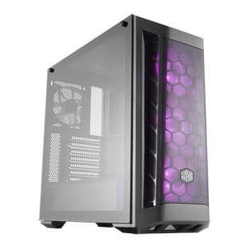 Cooler Master MasterBox MB511 RGB ATX Mid Tower Black Tempered Glass Side Panel, USB 3.2 Gen 1 Type-A image