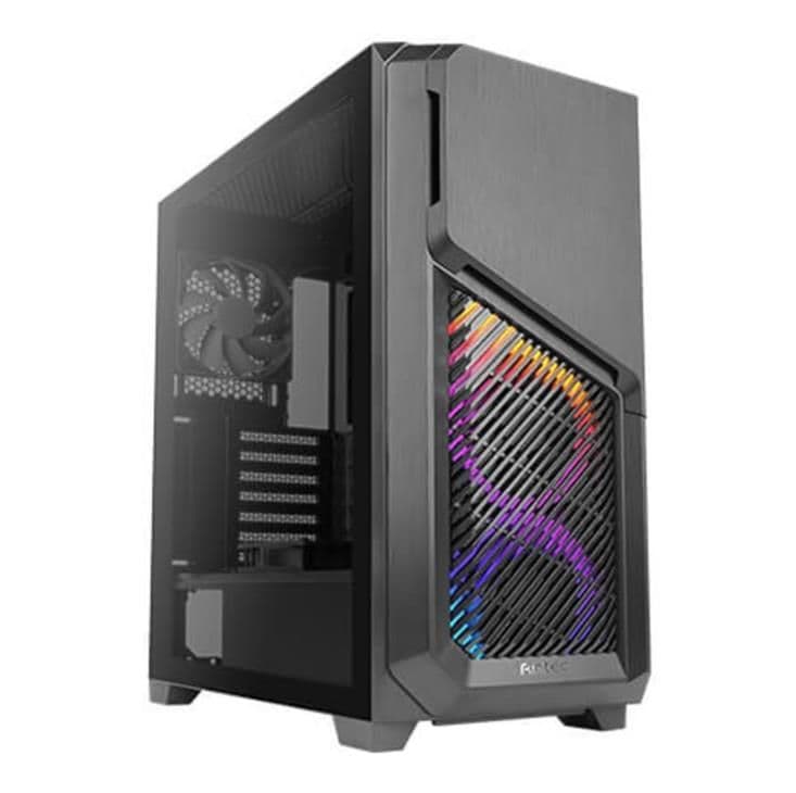 Antec Dark Phantom DP502 Flux ATX Mid Tower Black with Tempered Glass Side Panel and USB 3.2 Gen 1 Type-A image