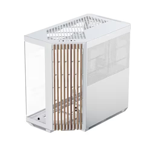 APNX V1 ATX Mid Tower White / Brown Tempered Glass Side Panel image
