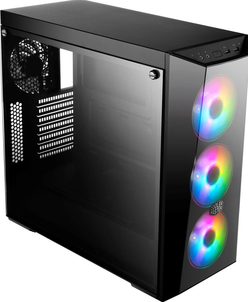 Cooler Master MasterBox LITE 5 ARGB ATX Mid Tower Black Tempered Glass main image