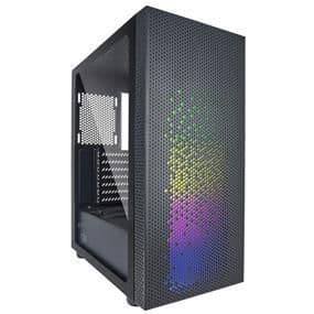 Azza Celesta 340 ATX Mid Tower Black with Tempered Glass Side Panel and USB 3.2 Gen 1 Type-A / USB 2.0 Type-A image