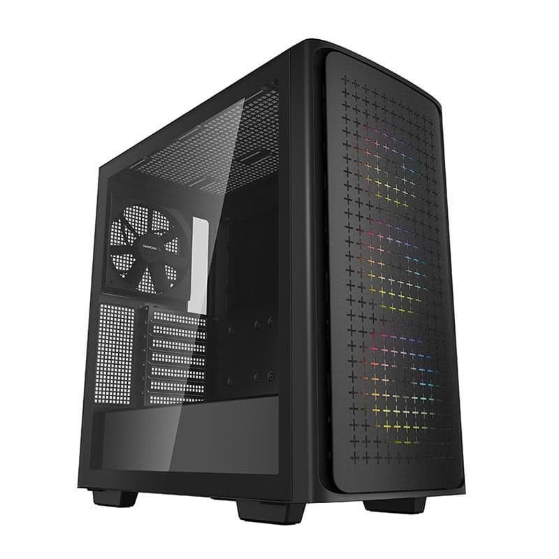 Deepcool CK560 ATX Mid Tower Black Tempered Glass Side Panel main image
