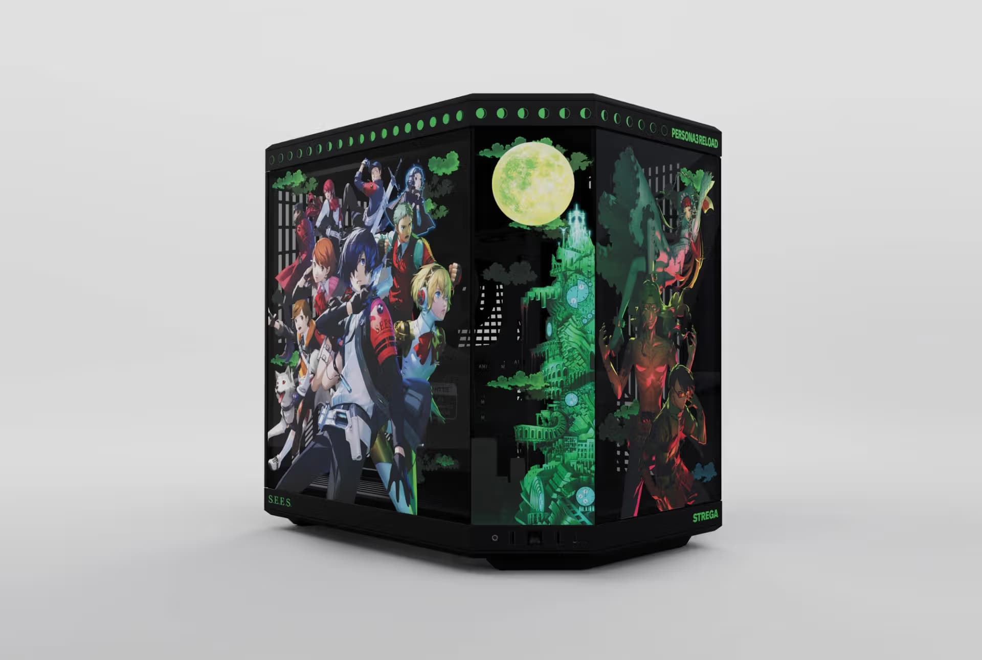 HYTE  Y70 Persona 3 Reload Edition ATX Mid Tower Black / Multicolor with Tempered Glass Side Panel, USB 3.2 Gen 2 Type-C, USB 3.2 Gen 1 Type-A image