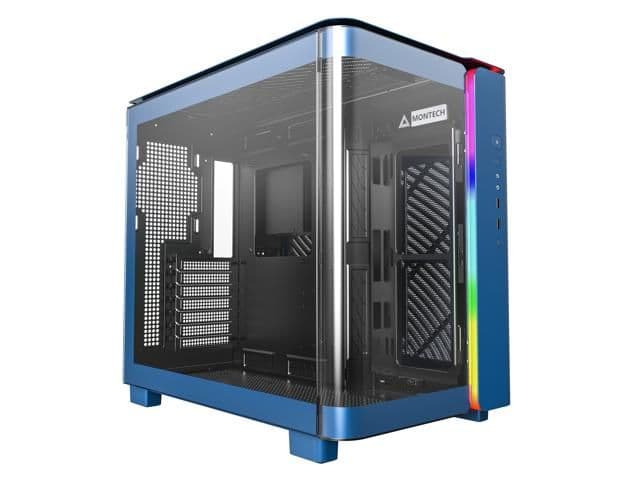 Montech KING 95 ATX Mid Tower Blue / Black Tempered Glass Side Panel, USB 3.2 Gen 1 Type-C USB 3.2 Gen 1 Type-A main image
