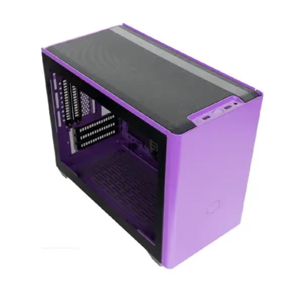 Cooler Master MasterBox NR200P Mini-ITX Desktop Purple with Steel Side Panel image