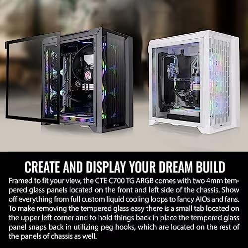 Thermaltake CTE C700 ATX Mid Tower White Tempered Glass ARGB image