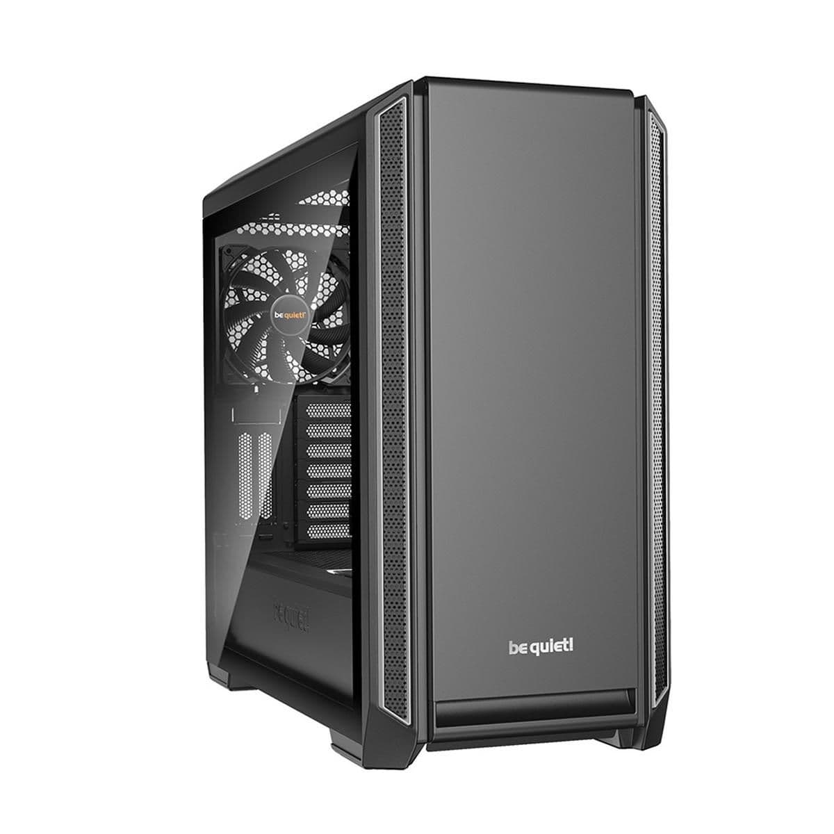 be quiet! Silent Base 601 ATX Mid Tower Black / Silver with Tempered Glass Side Panel and USB 3.2 Gen 1 Type-A USB 2.0 Type-A main image