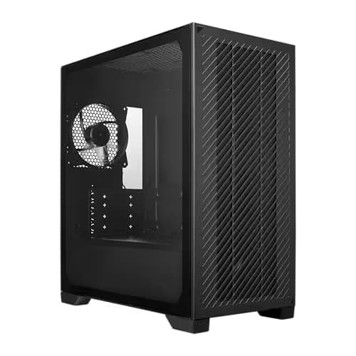 Cooler Master Elite 301 Lite Micro ATX Mini Tower Black with Tempered Glass Side Panel and USB 3.2 Gen 1 Type-C and USB 3.2 Gen 1 Type-A image