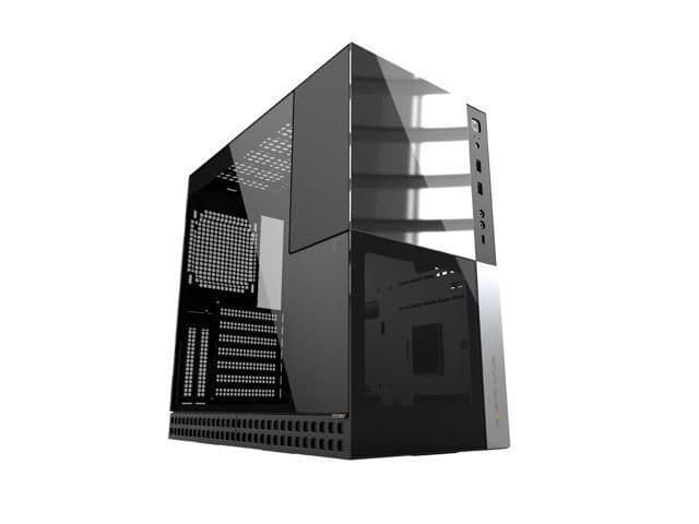 Geometric Future M4 Caliburn ATX Mid Tower Black / Silver Tempered Glass Side Panel, USB 3.2 Gen 1 Type-C, USB 3.2 Gen 1 Type-A main image