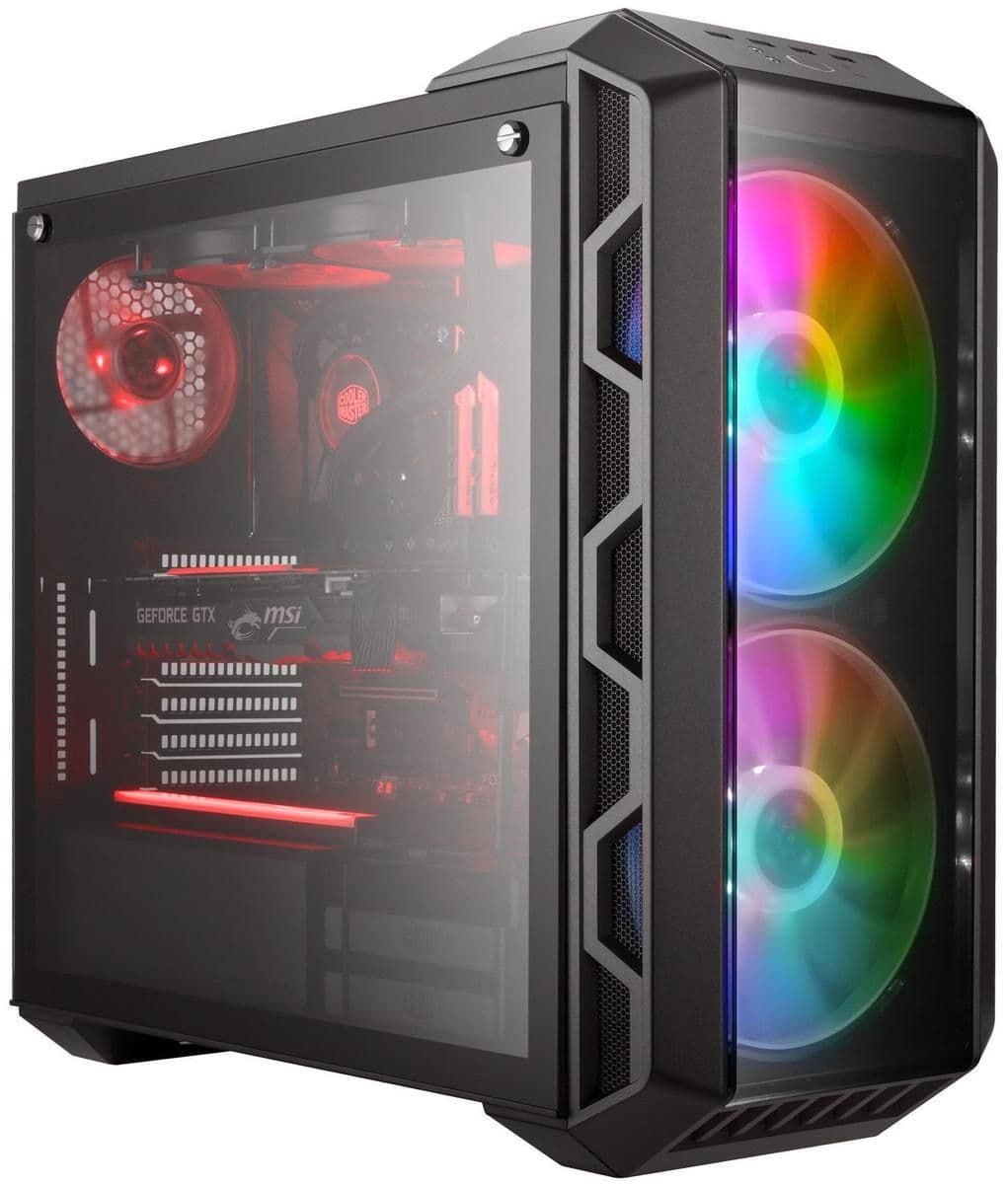 Cooler Master MasterCase H500 ARGB ATX Mid Tower Black with Tempered Glass Side Panel and USB 3.2 Gen 1 Type-A USB 2.0 Type-A main image