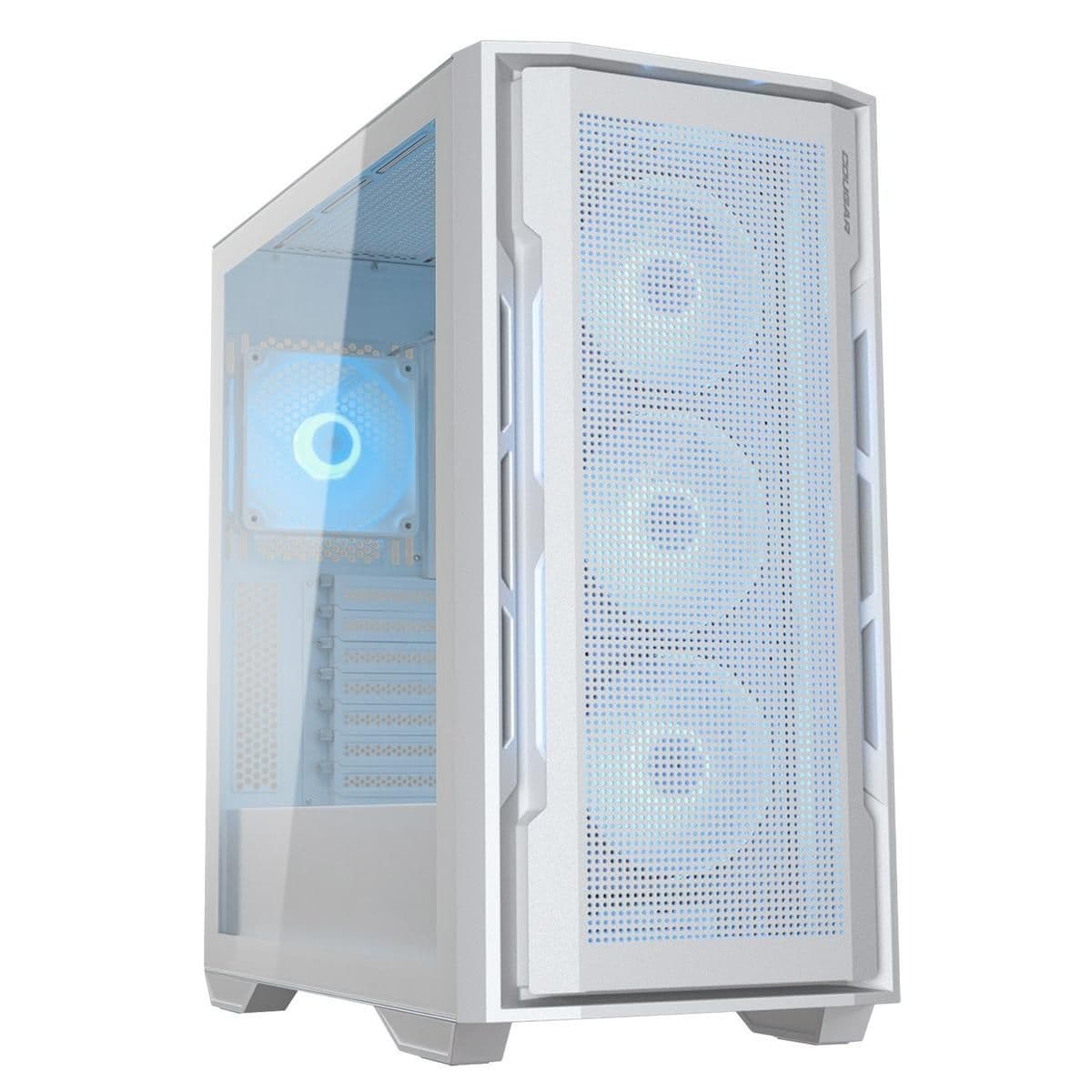 Cougar Uniface ATX Mid Tower White RGB Tempered Glass Side Panel main image