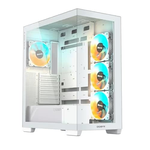 Gigabyte C500 PANORAMIC STEALTH ATX Mid Tower White Tempered Glass Side Panel image