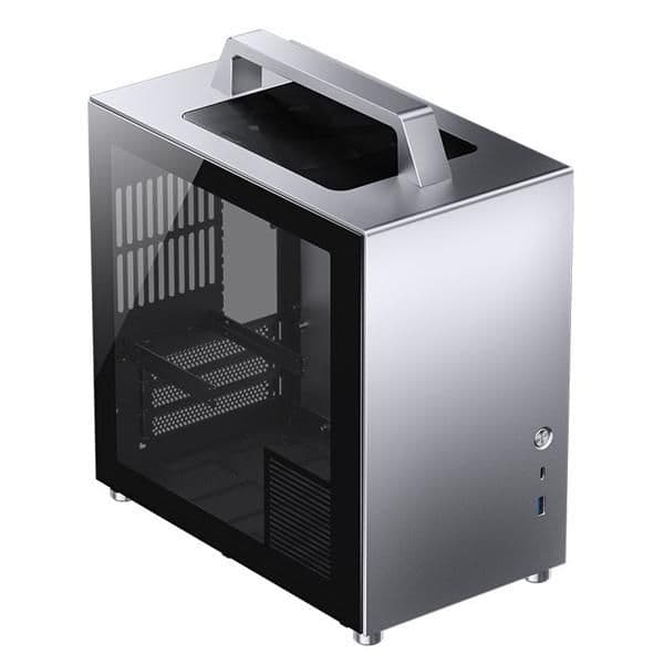 Jonsbo T8 PLUS Mini-ITX Desktop Silver/Black Tempered Glass Side Panel main image