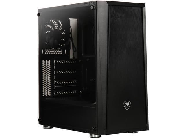 Cougar MX340 ATX Mid Tower Black with Tempered Glass Side Panel and USB 3.2 Gen 1 Type-A USB 2.0 Type-A Front Panel main image