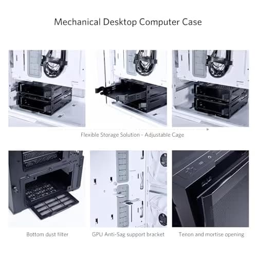 Lian Li LANCOOL 206 ATX Mid Tower Black with Tempered Glass Side Panel and USB 3.2 Gen 1 Type-C / USB 3.2 Gen 1 Type-A image