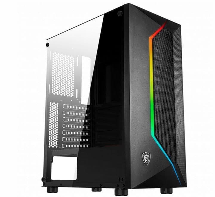 MSI MAG VAMPIRIC 100L ATX Mid Tower Black Tempered Glass image