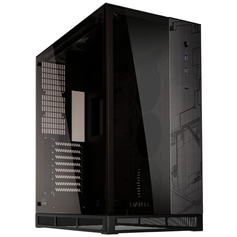 Lian Li PC-O11ROG ATX Full Tower Silver Tempered Glass Side Panel image