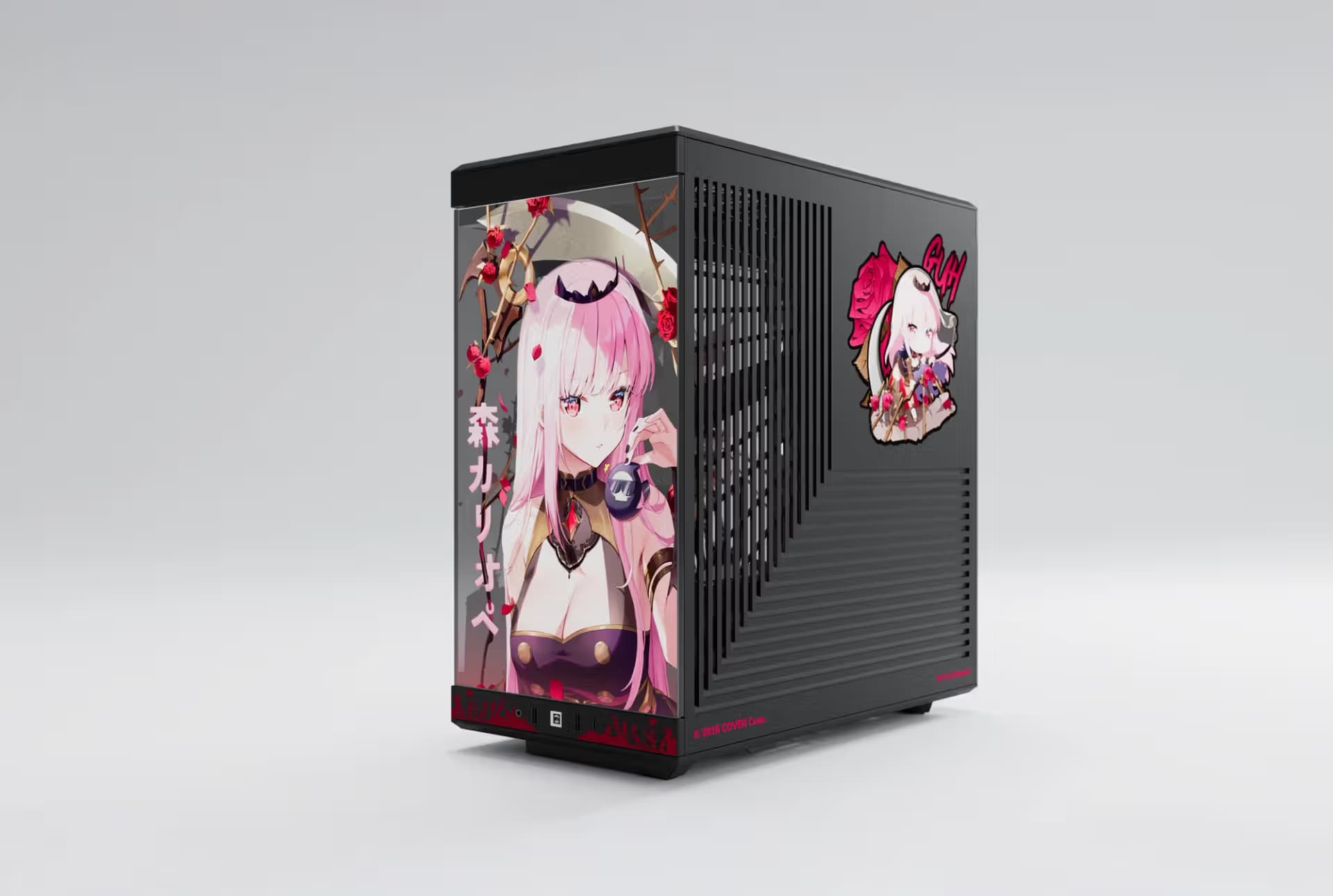HYTE Mori Calliope Y40 ATX Mid Tower Black / Red with Tempered Glass Side Panel and USB 3.2 Gen 2 Type-C, USB 3.2 Gen 1 Type-A image