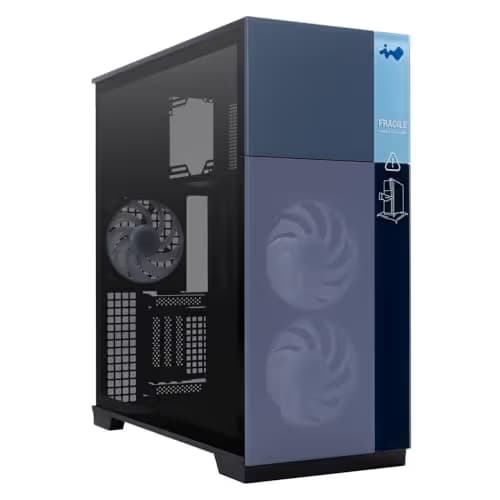 In Win F5 ATX Full Tower Black with Tempered Glass Side Panel and Front Panel USB 3.2 Gen 2x2 Type-C, USB 3.2 Gen 1 Type-A image