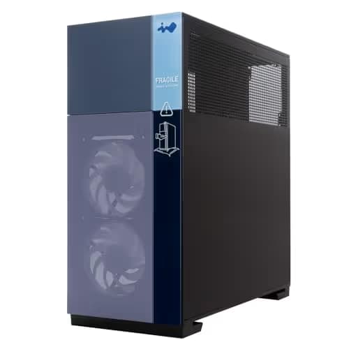 In Win F5 ATX Full Tower Black with Tempered Glass Side Panel and Front Panel USB 3.2 Gen 2x2 Type-C, USB 3.2 Gen 1 Type-A image