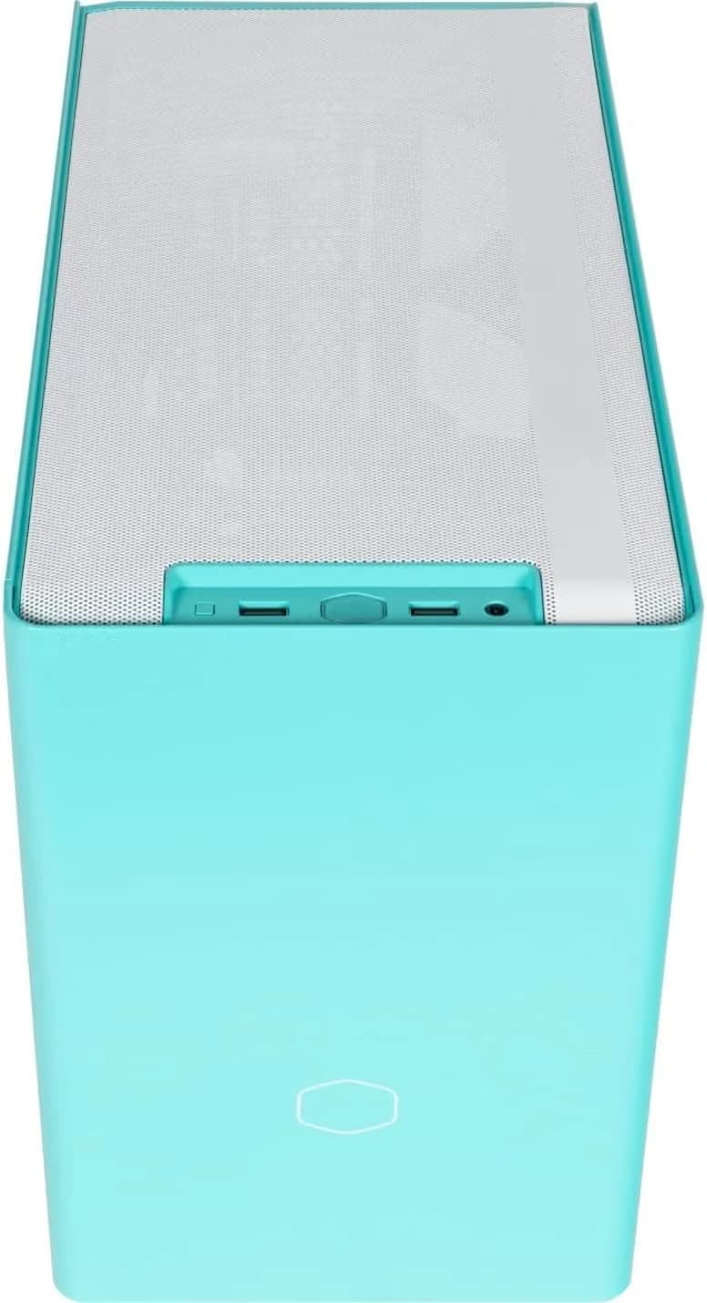 Cooler Master MasterBox NR200P Mini-ITX Desktop Blue with Steel Side Panel image