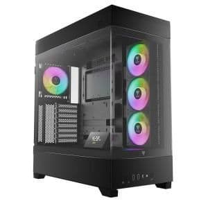 GAMDIAS ATLAS P1 ATX Mid Tower Black Tempered Glass Side Panel main image