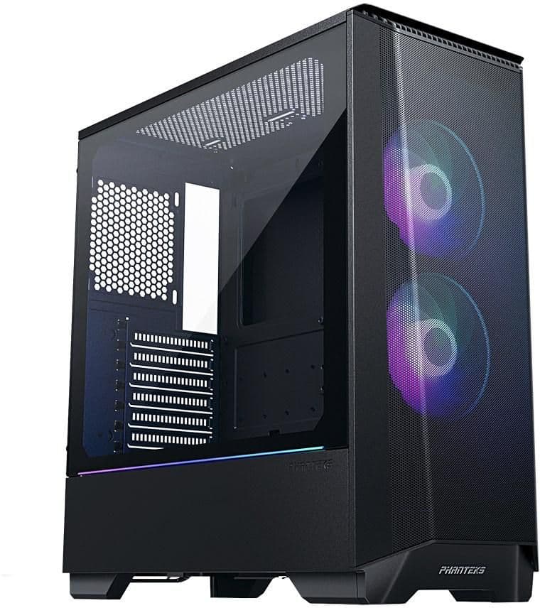 Phanteks Eclipse P360A ATX Mid Tower Black Tempered Glass Side Panel main image