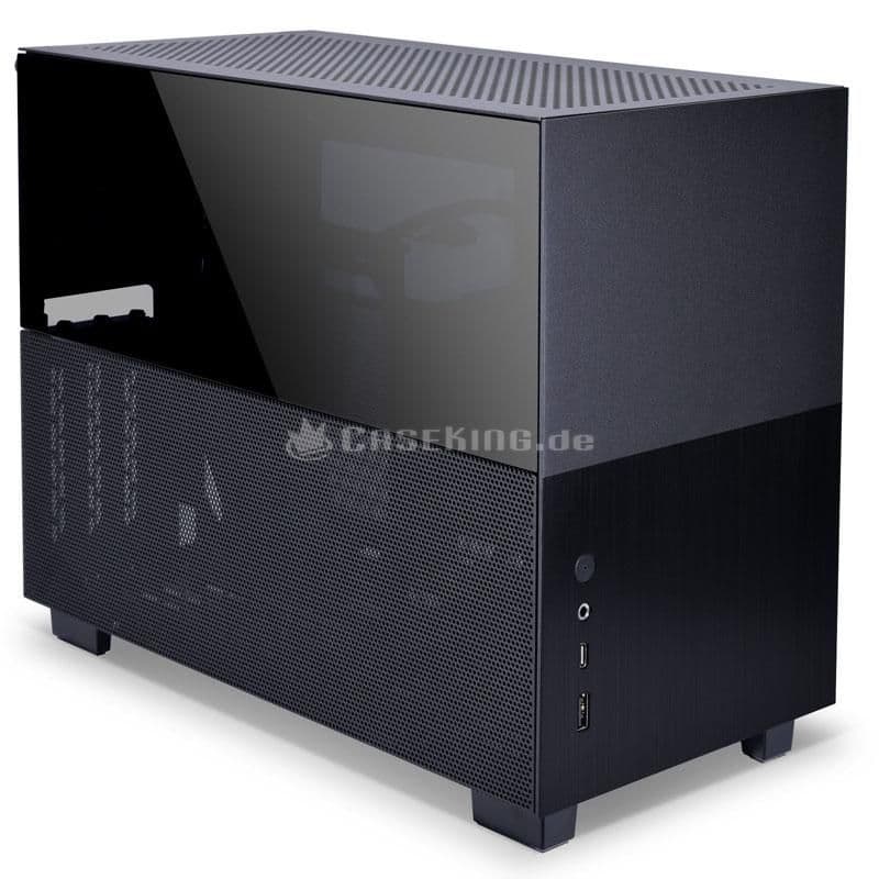 Lian Li Q58 (PCIe 3.0) Mini-ITX Desktop Black with Tempered Glass Side Panel and USB 3.2 Gen 2 Type-C, USB 3.2 Gen 1 Type-A main image