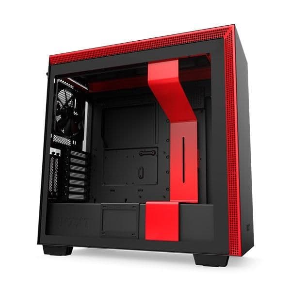 NZXT H710 ATX Mid Tower Black / Red Tempered Glass Side Panel main image