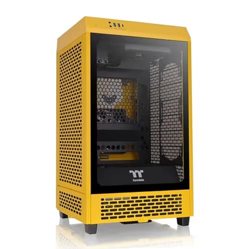 Thermaltake The Tower 200 Mini-ITX Tower Bumblebee Tempered Glass Side Panel main image
